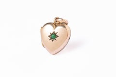 Antique Victorian 9ct Gold Back And Front Turquoise Locket