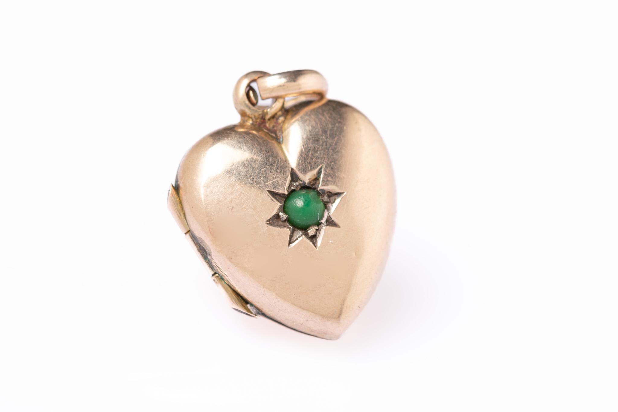 Vittoriano Antico medaglione vittoriano in oro 9ct con retro e fronte in turchese in vendita