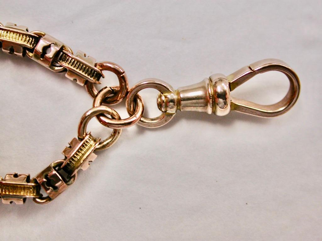 Women's Antique Victorian 9ct Gold Guard Chain 48 Inches Long Dated Circa 1880 For Sale