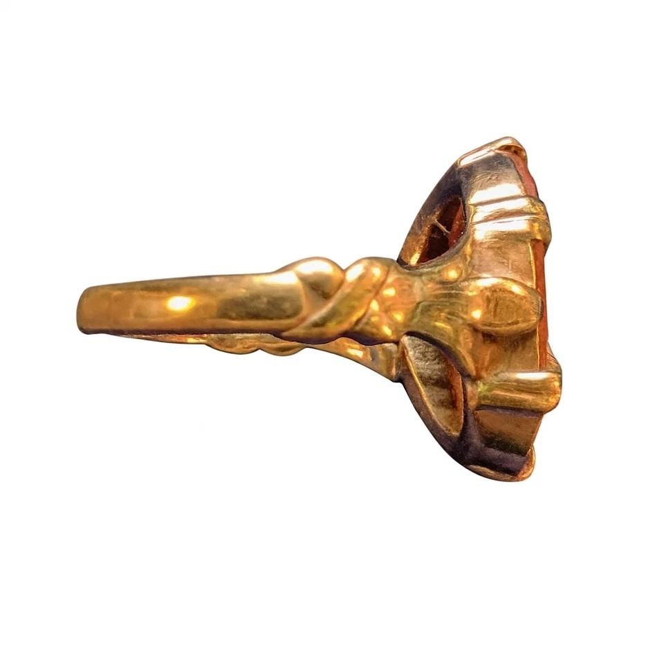 Donna Antico anello vittoriano in oro 9ct con cammeo delle Tre Grazie in vendita