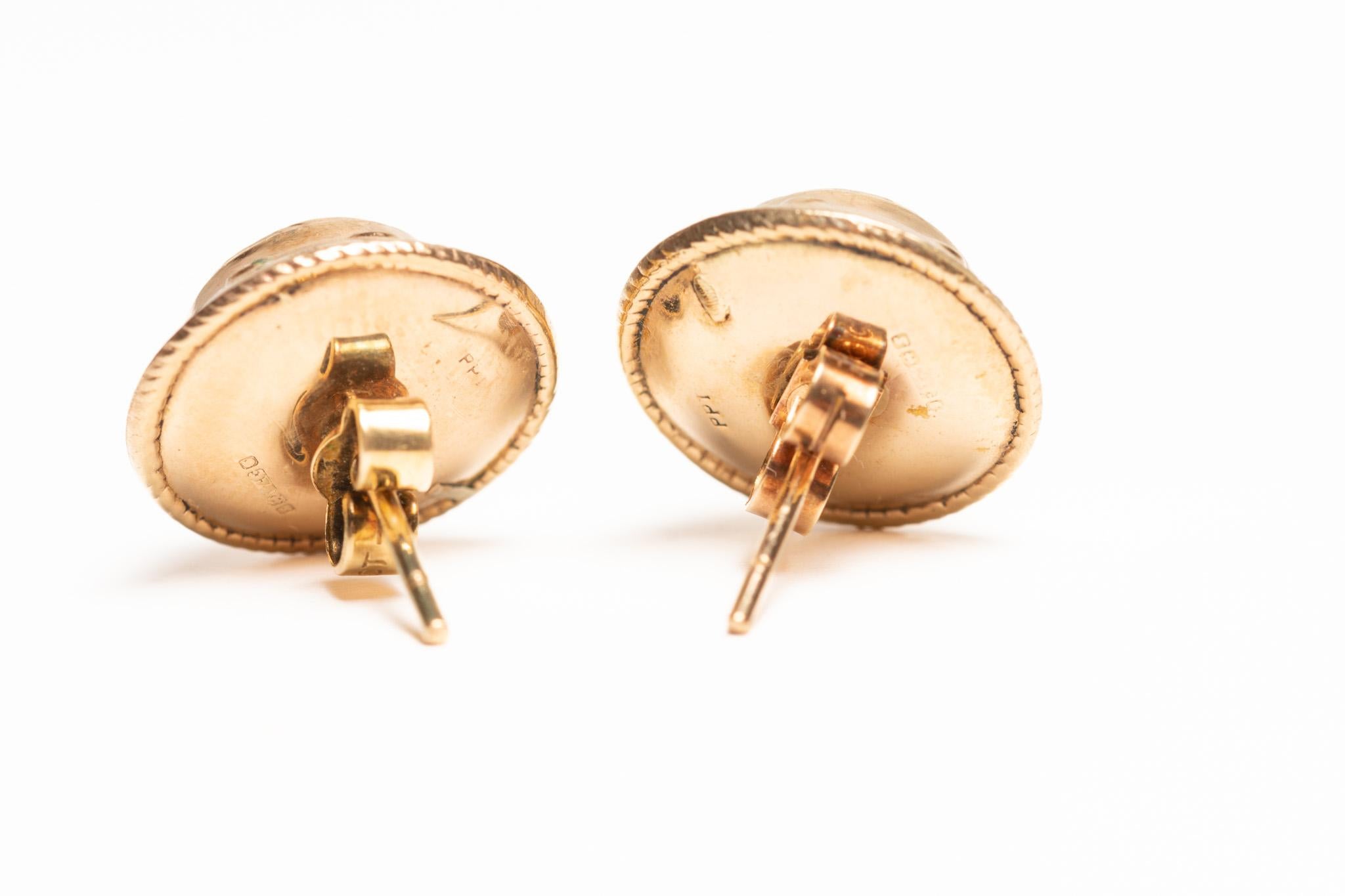 Donna Orecchini antichi vittoriani in oro 9ct con turchese in vendita