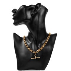 Antique Victorian 9k rose gold Fob chain Circa 1890 -1900