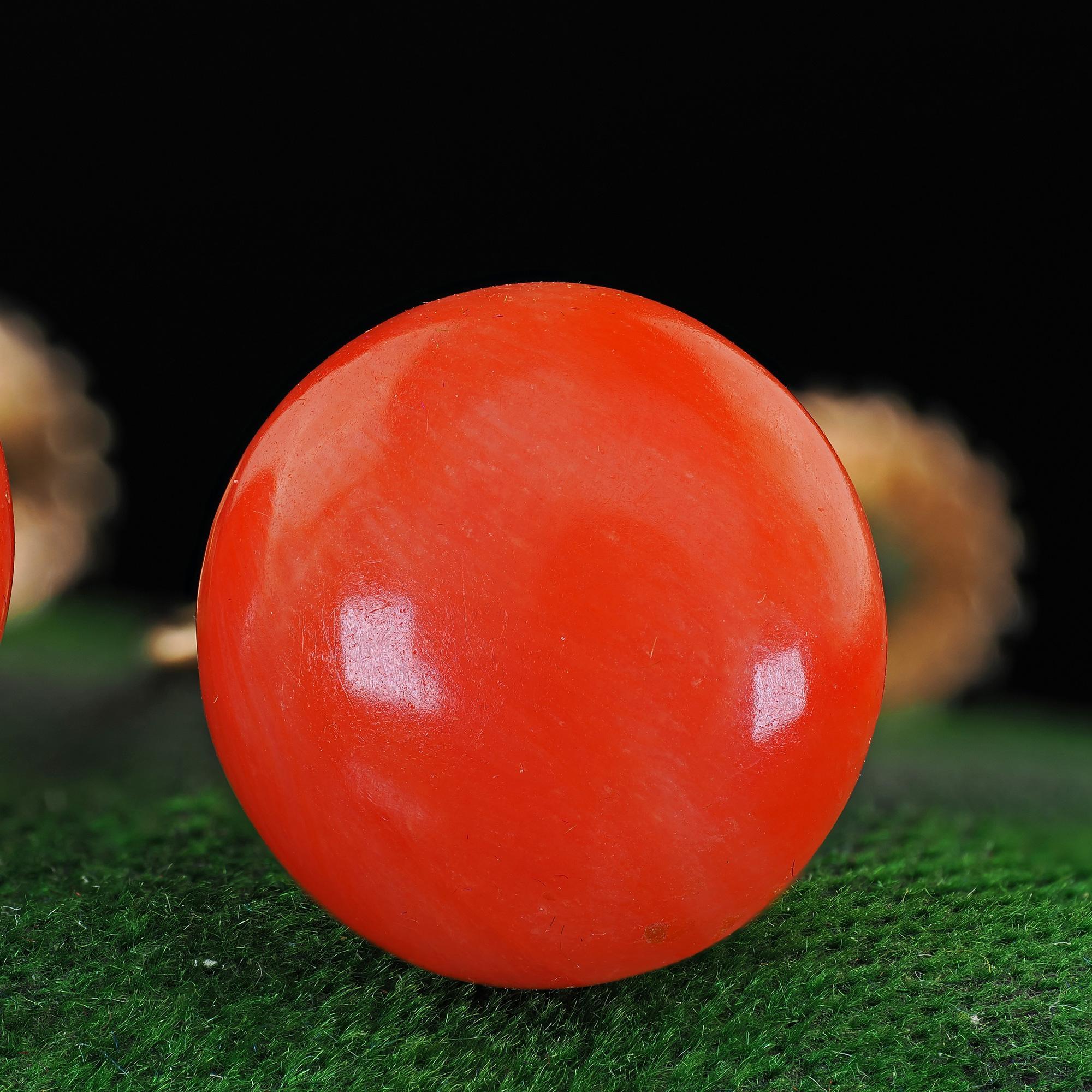 Antique Victorian 9K Yellow Gold Natural Red Coral Screw Back Earrings For Sale 3