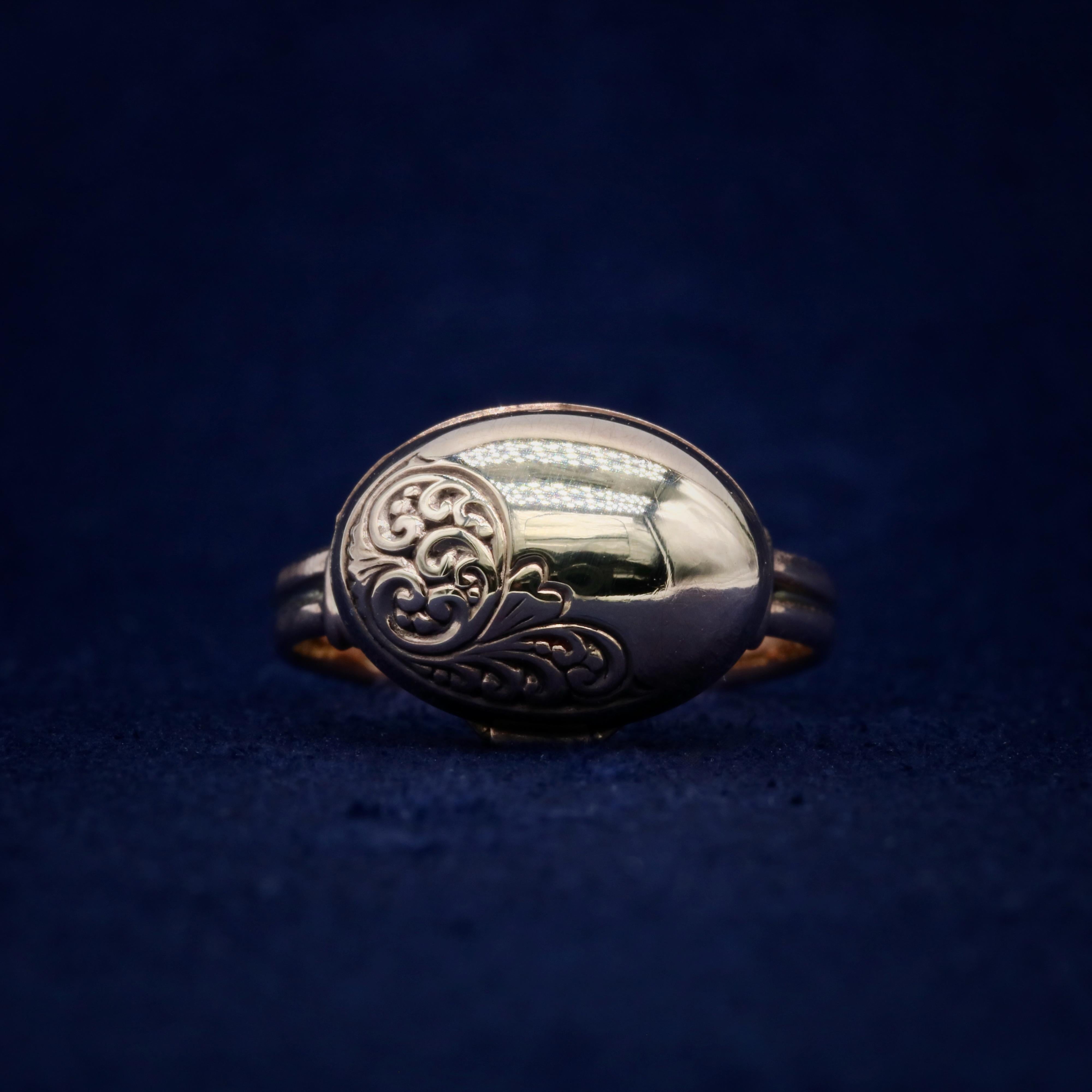 antique locket ring