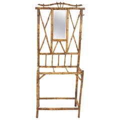 Antique Victorian Aesthetic Bamboo Hall Stand, Scotland 1880, B2061