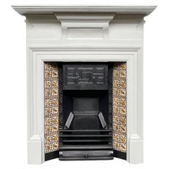 Antique Victorian Aesthetic cast iron combination fireplace