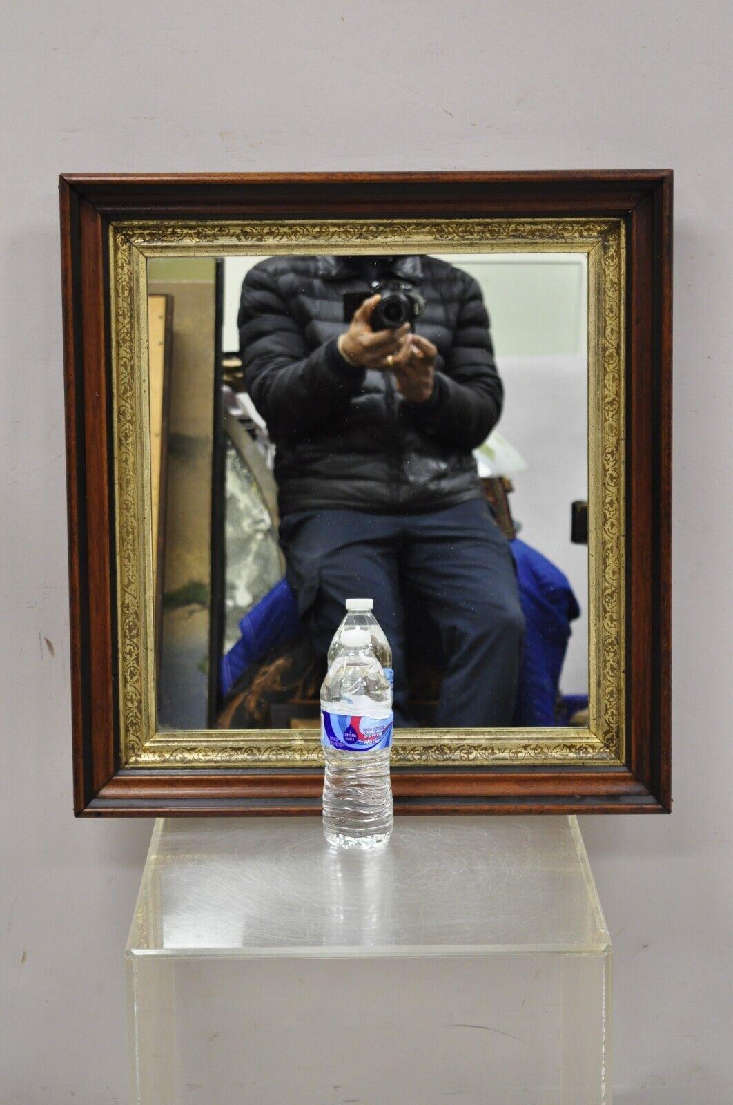 Antique Mirror vittoriano con cornice in mogano e profonda scatola delle ombre in vendita 3