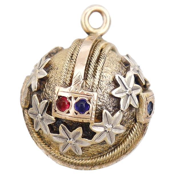 Antique Victorian / Aesthetic Gold-Filled or Gold Plated Bracelet Charm or Fob