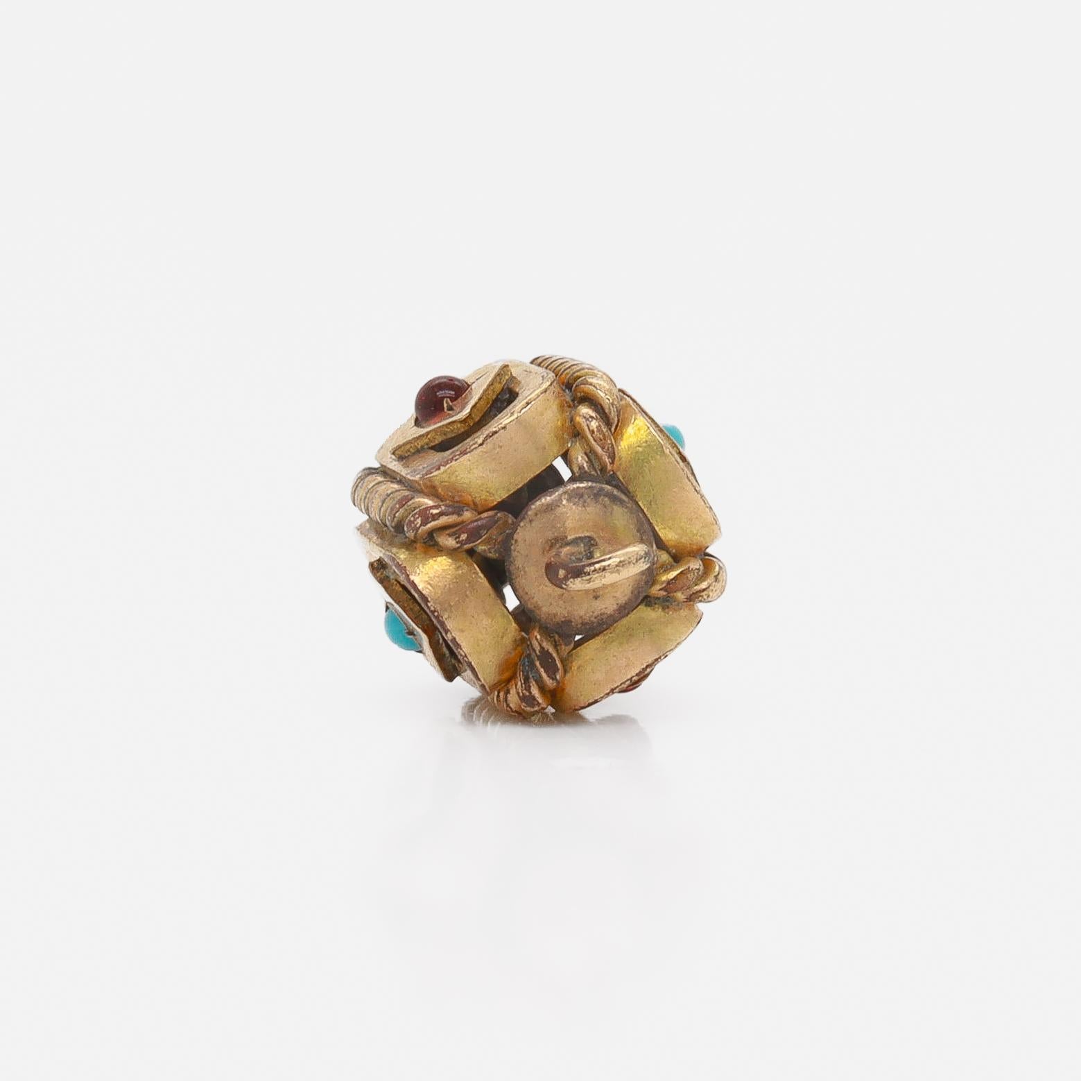 Antique Victorian / Aesthetic Gold-Filled Watch Fob/Charm For Sale 7