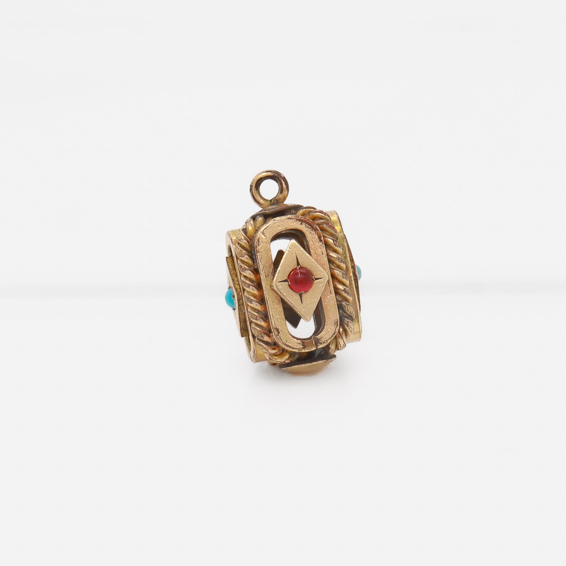 Antique Victorian / Aesthetic Gold-Filled Watch Fob/Charm For Sale 1