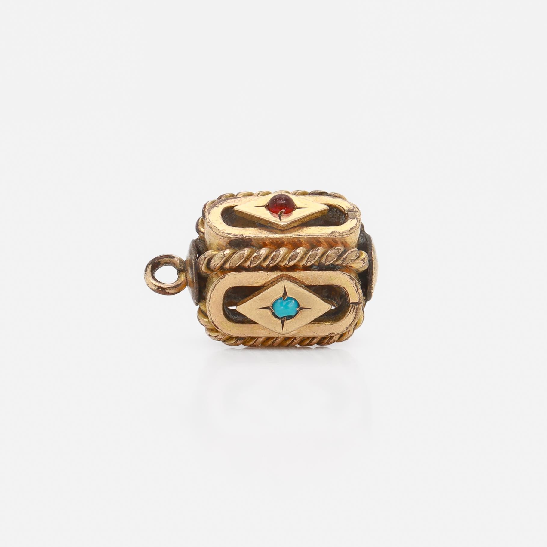 Antique Victorian / Aesthetic Gold-Filled Watch Fob/Charm For Sale 3