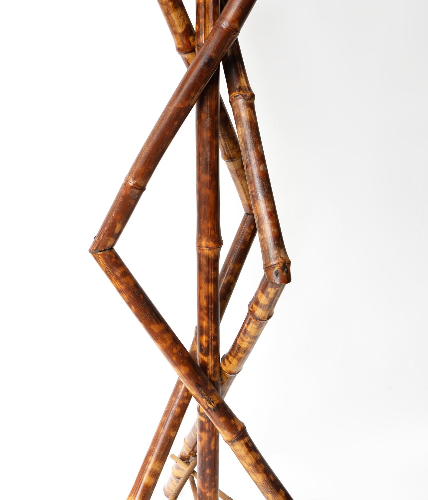Antique Victorian Aesthetic Movement Bamboo Jardiniere Plant Stand, 19th Century In Good Condition For Sale In Bristol, GB