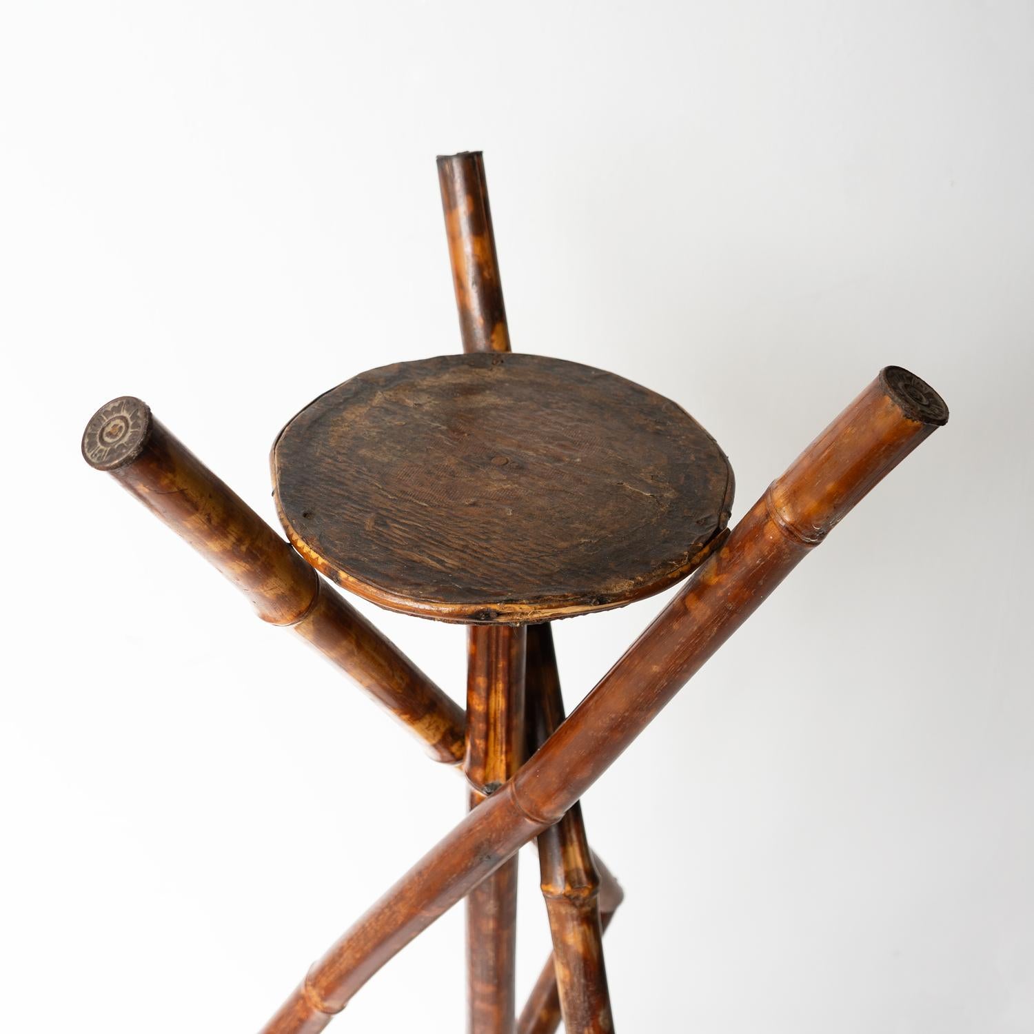 Antique Victorian Aesthetic Movement Bamboo Jardiniere Plant Stand, 19th Century For Sale 2