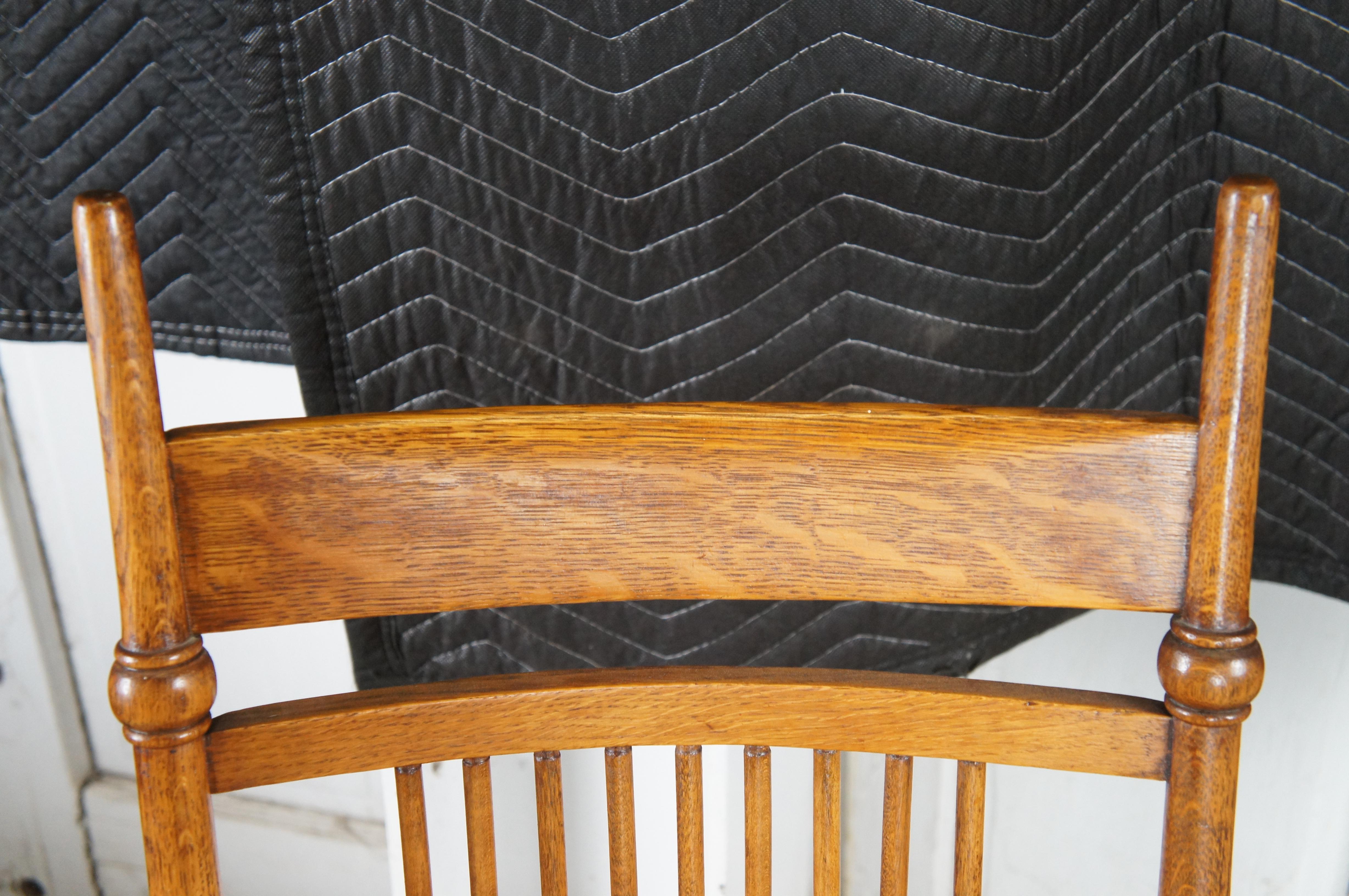 Antique Victorian Aesthetic Movement E.W. Godwin-Style Oak Rocking ...