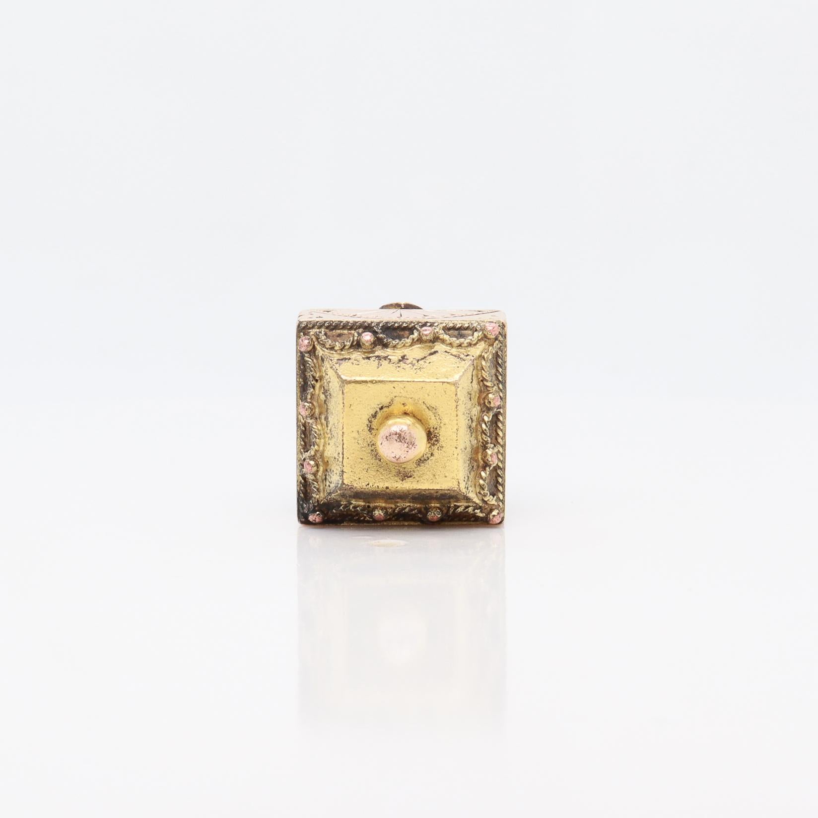Antico orologio architettonico vittoriano/estetico riempito d'oro con bracciale / charme in vendita 7