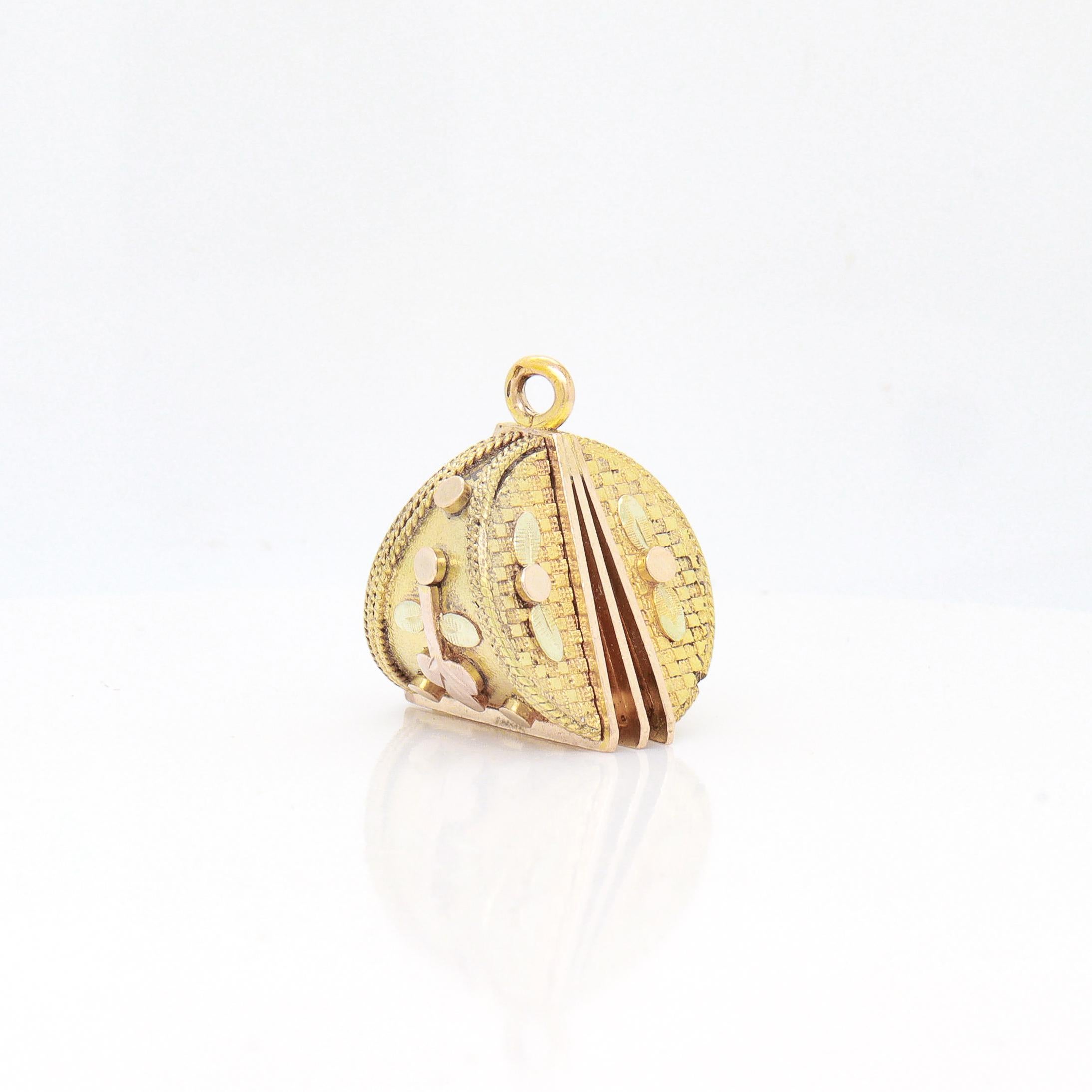 Antique Victorian/Aesthetic Movement Gold-Filled Architectural Watch Fob / Charm For Sale 1