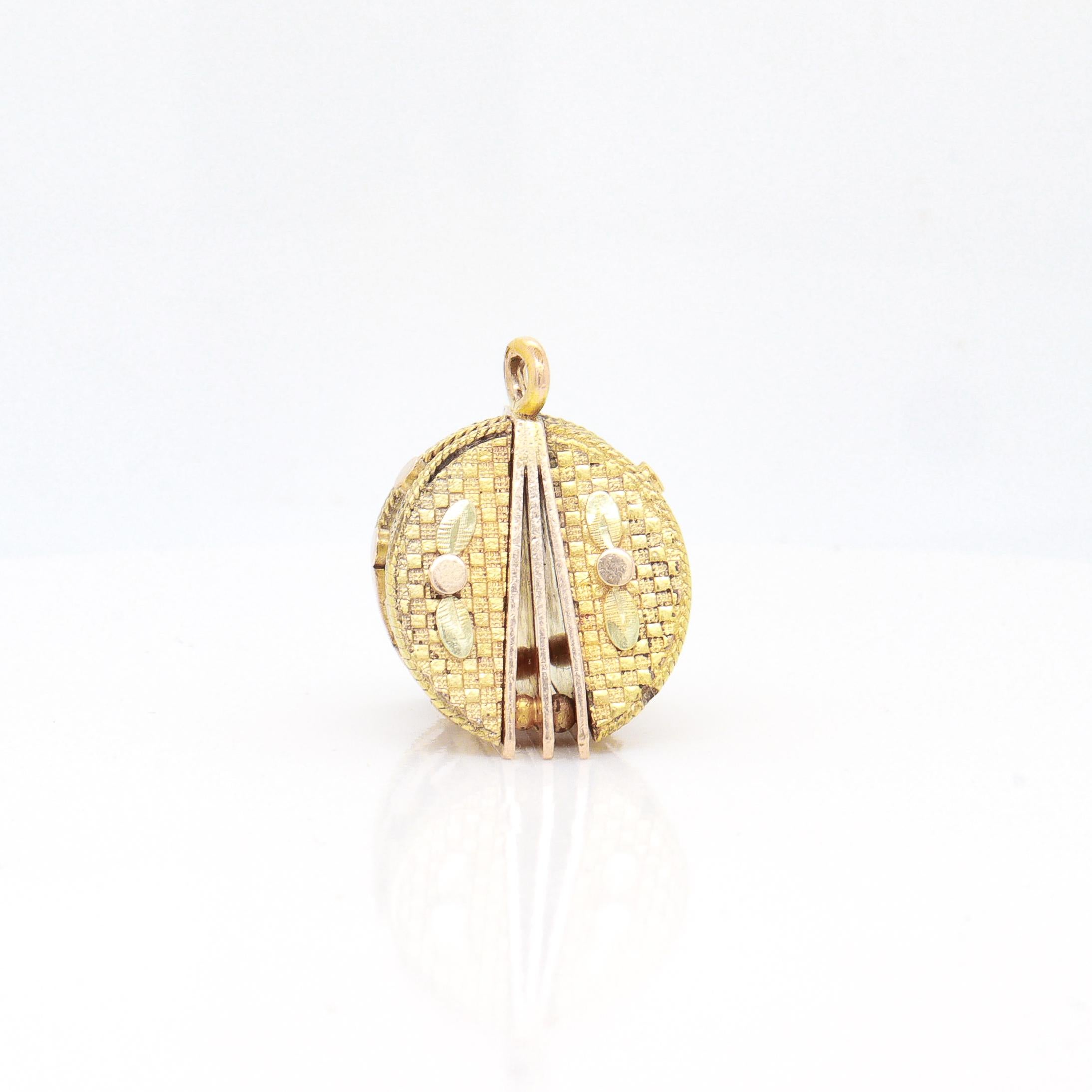 Antique Victorian/Aesthetic Movement Gold-Filled Architectural Watch Fob / Charm For Sale 2