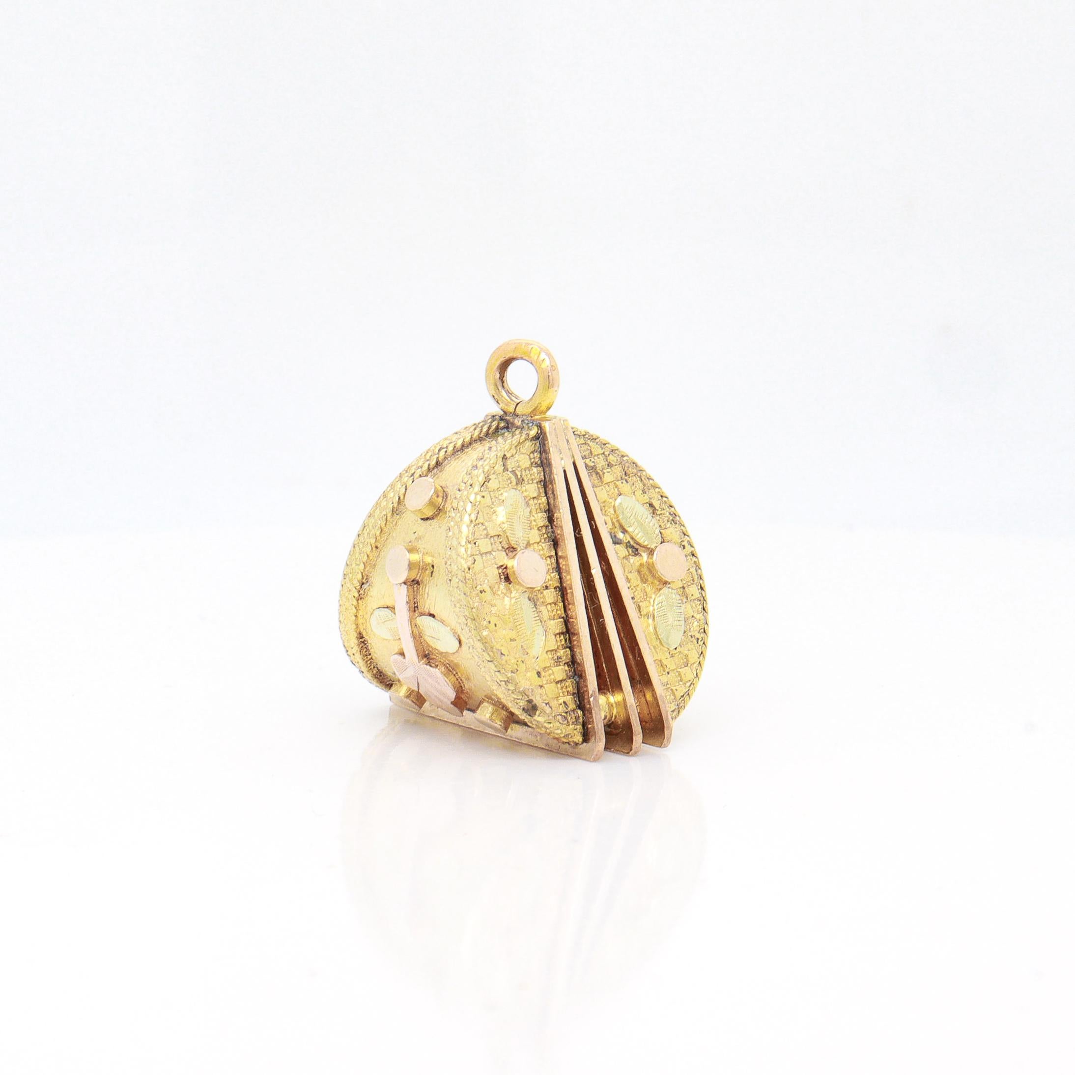 Antique Victorian/Aesthetic Movement Gold-Filled Architectural Watch Fob / Charm For Sale 4
