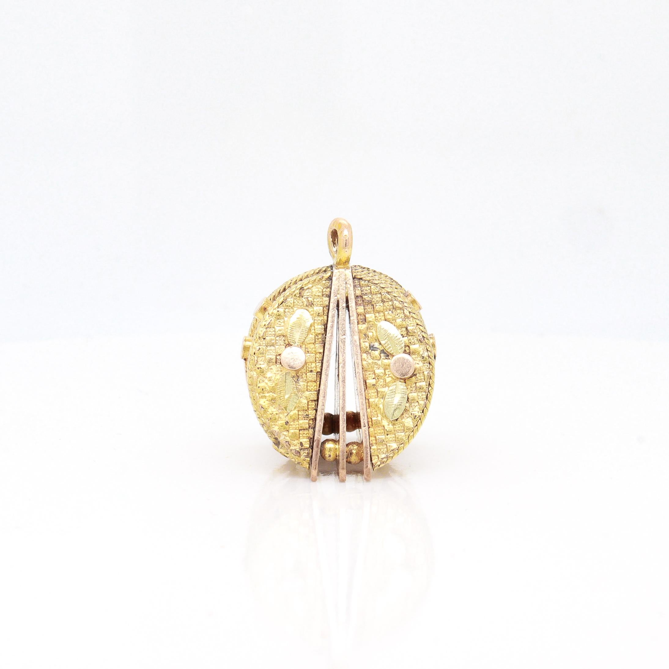 Antique Victorian/Aesthetic Movement Gold-Filled Architectural Watch Fob / Charm For Sale 5