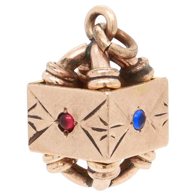 Antique Victorian/Aesthetic Movement Gold-Filled Architectural Watch Fob/Charm
