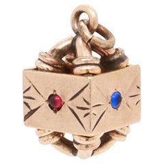 Antique Victorian/Aesthetic Movement Gold-Filled Architectural Watch Fob/Charm