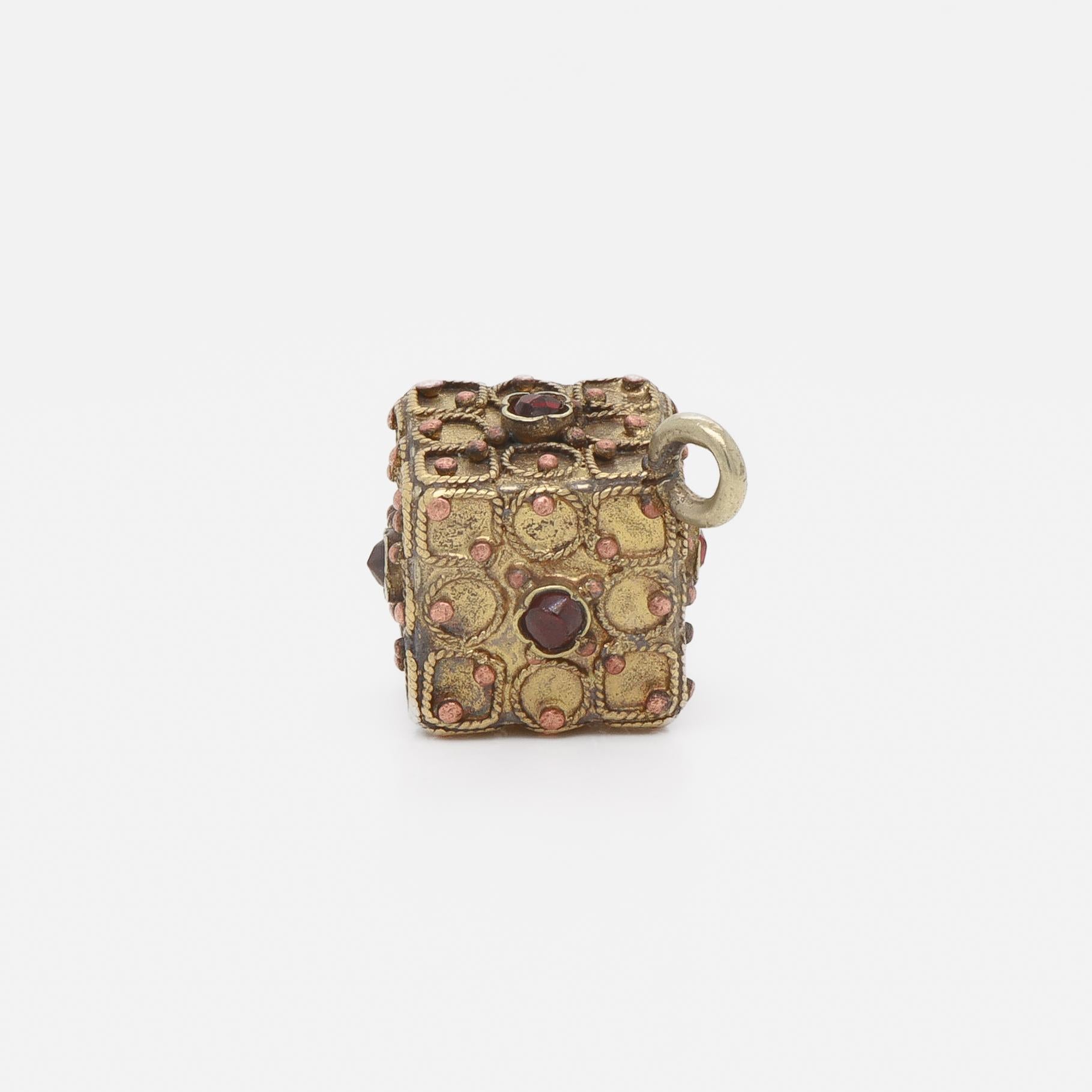Antique Victorian / Aesthetic Movement Gold-Filled Bracelet Charm or Watch Fob For Sale 7