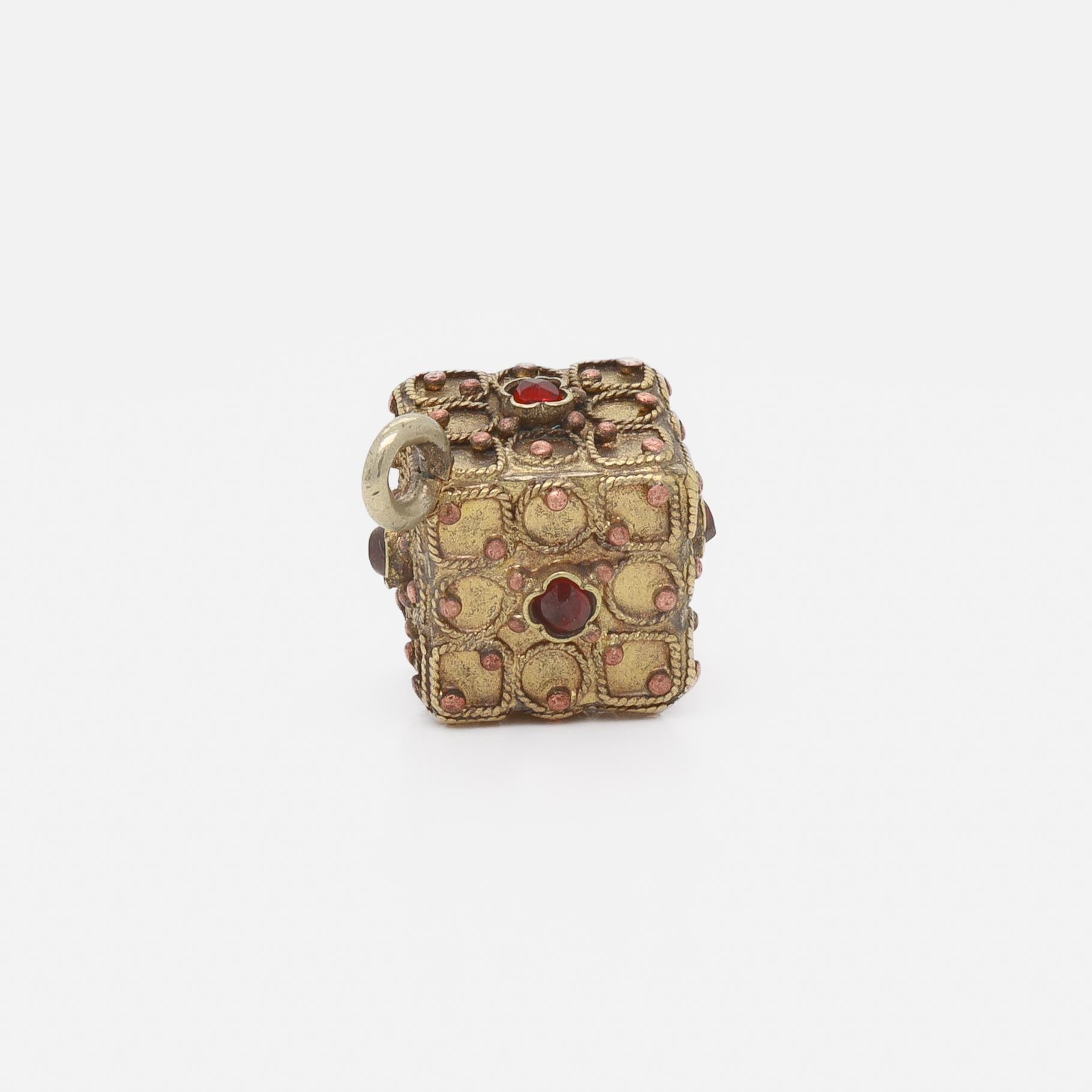Antique Victorian / Aesthetic Movement Gold-Filled Bracelet Charm or Watch Fob For Sale 8