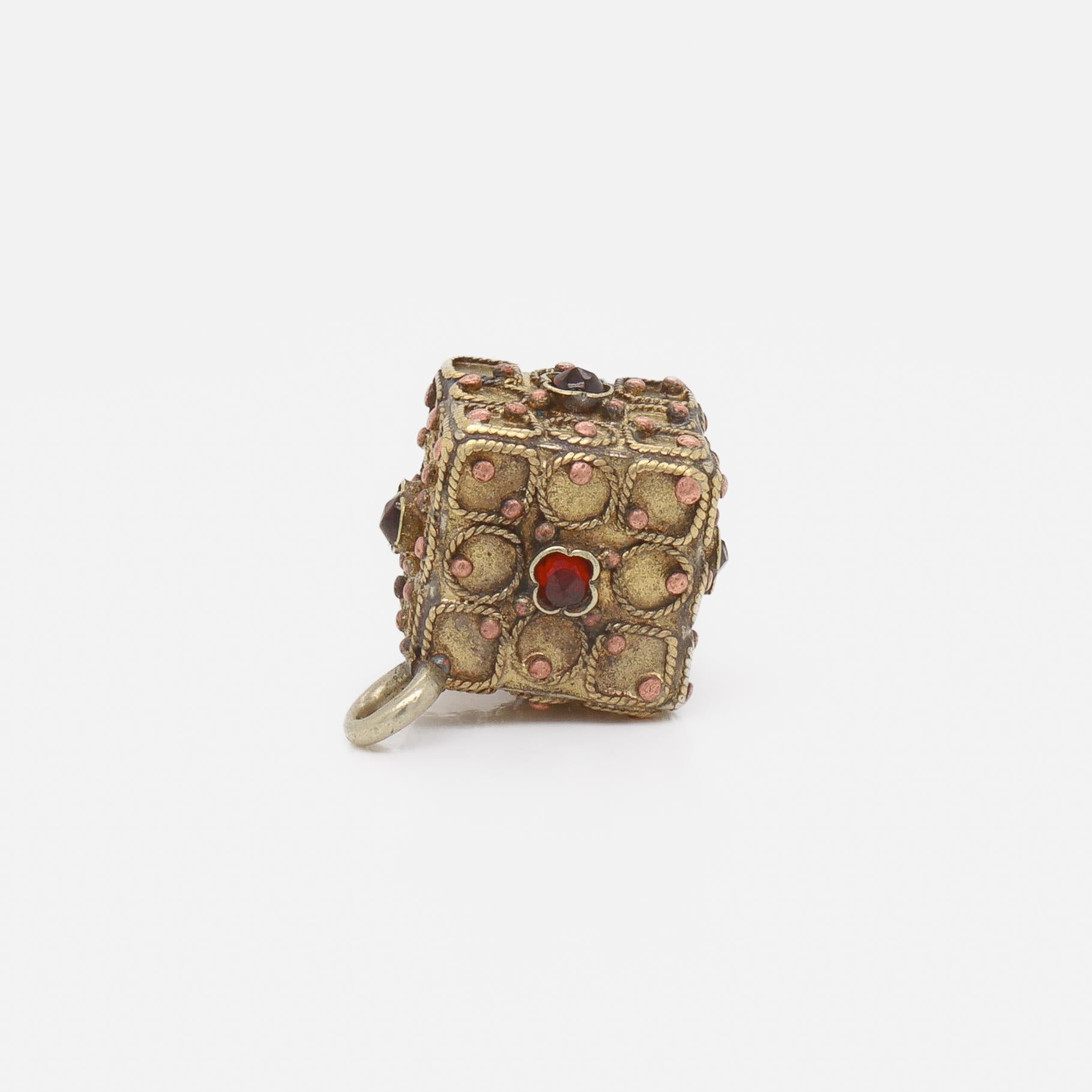 Antique Victorian / Aesthetic Movement Gold-Filled Bracelet Charm or Watch Fob For Sale 10