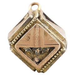 Antique Victorian / Aesthetic Movement Gold-Filled Bracelet Charm or Watch Fob