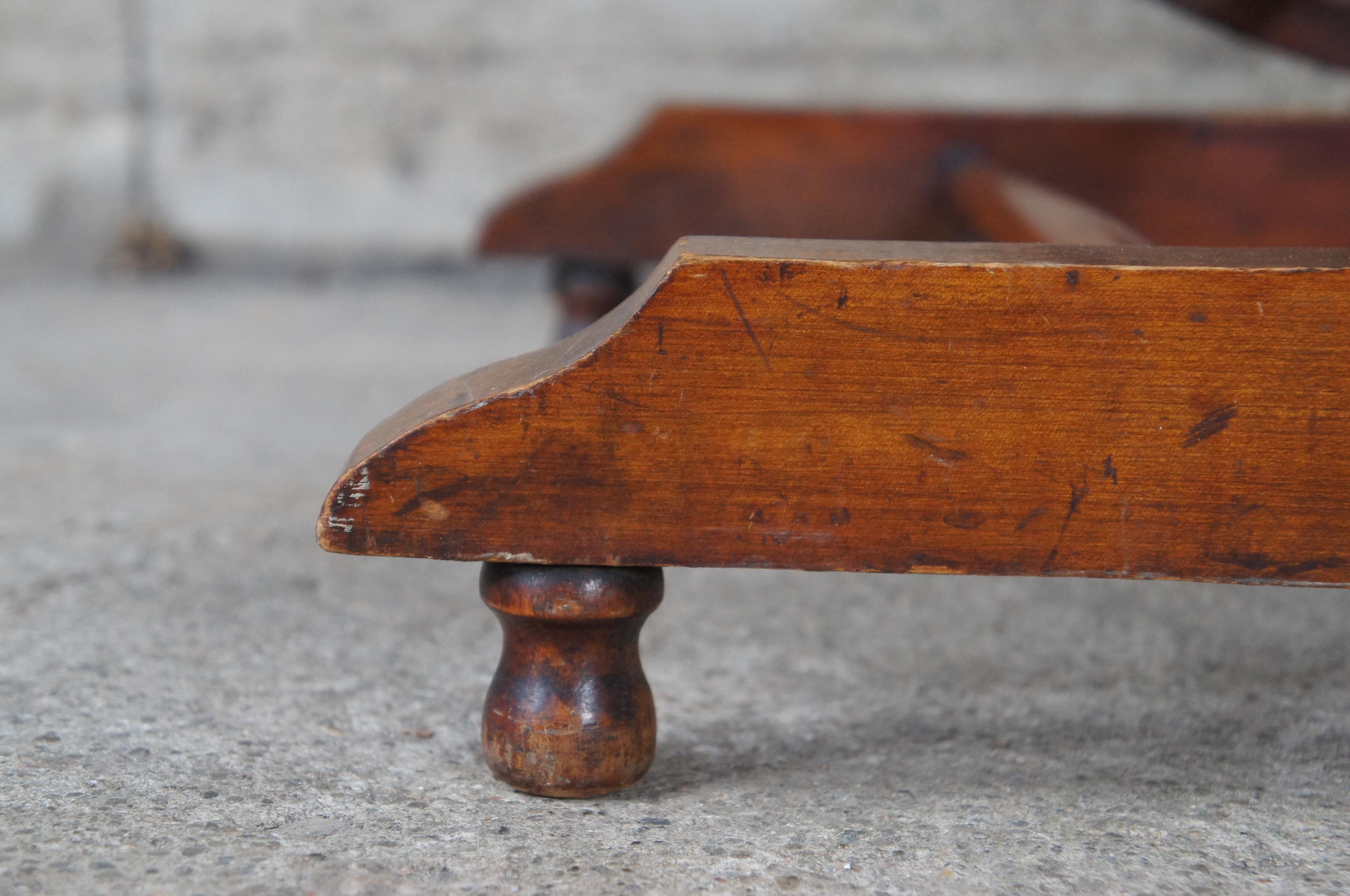 Antique Victorian Aesthetic Movement Oak Platform Rocking Chair Rocker Beehive For Sale 1