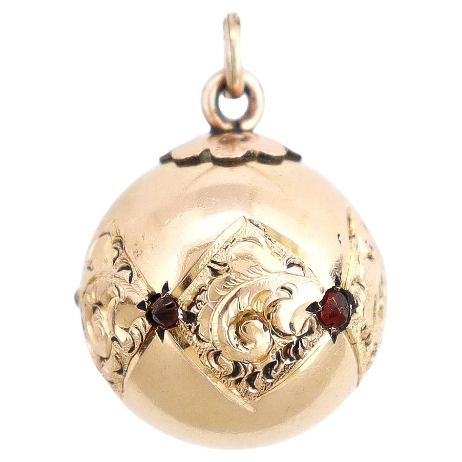 Antique Victorian / Aesthetic Period Gold Plated Bracelet Charm or Watch Fob