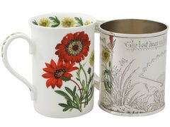 Antique Victorian Aesthetic Style Sterling Silver Mug