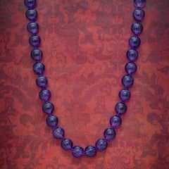 Antique Victorian Amethyst Necklace 18 Carat Gold Clasp, circa 1900
