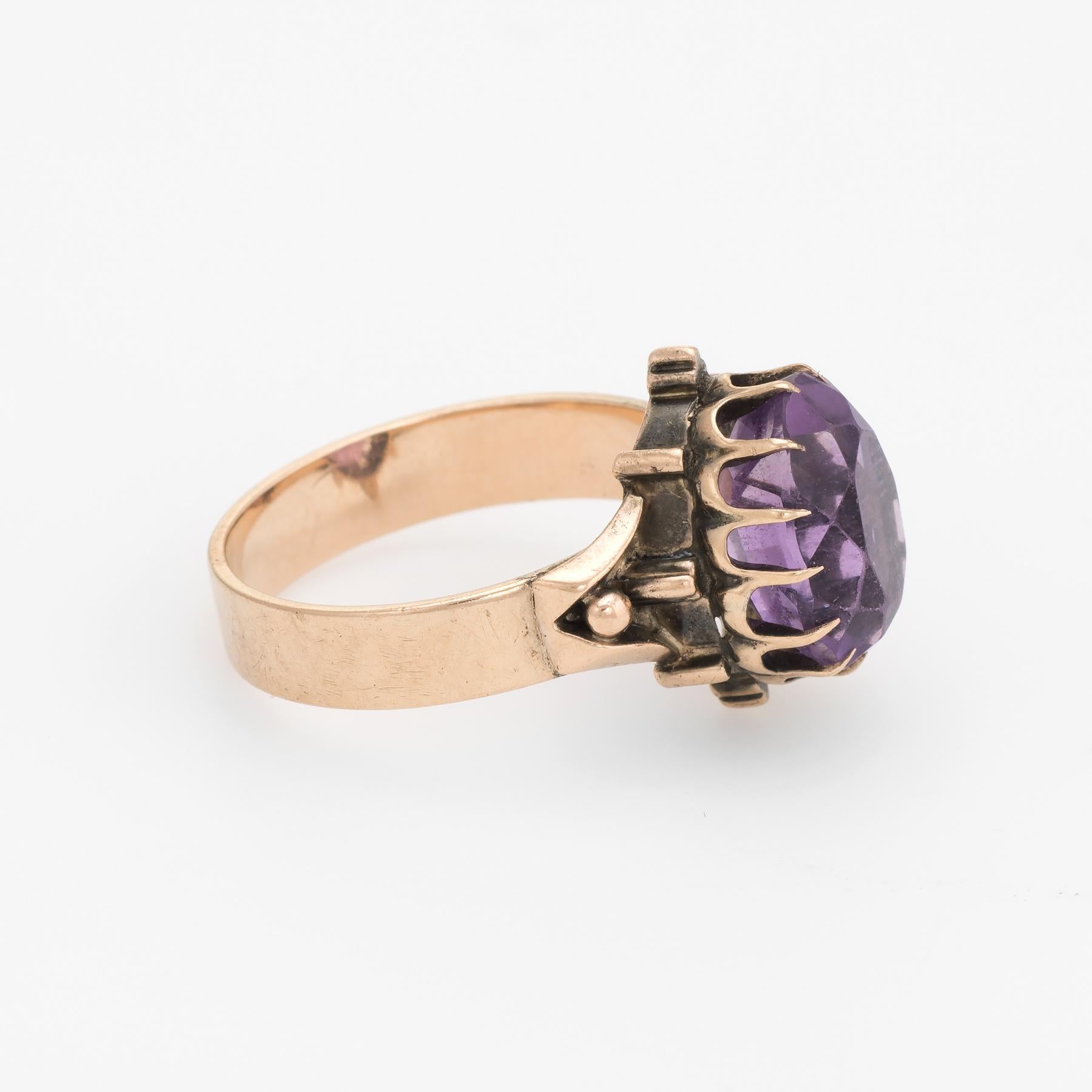 statement amethyst ring