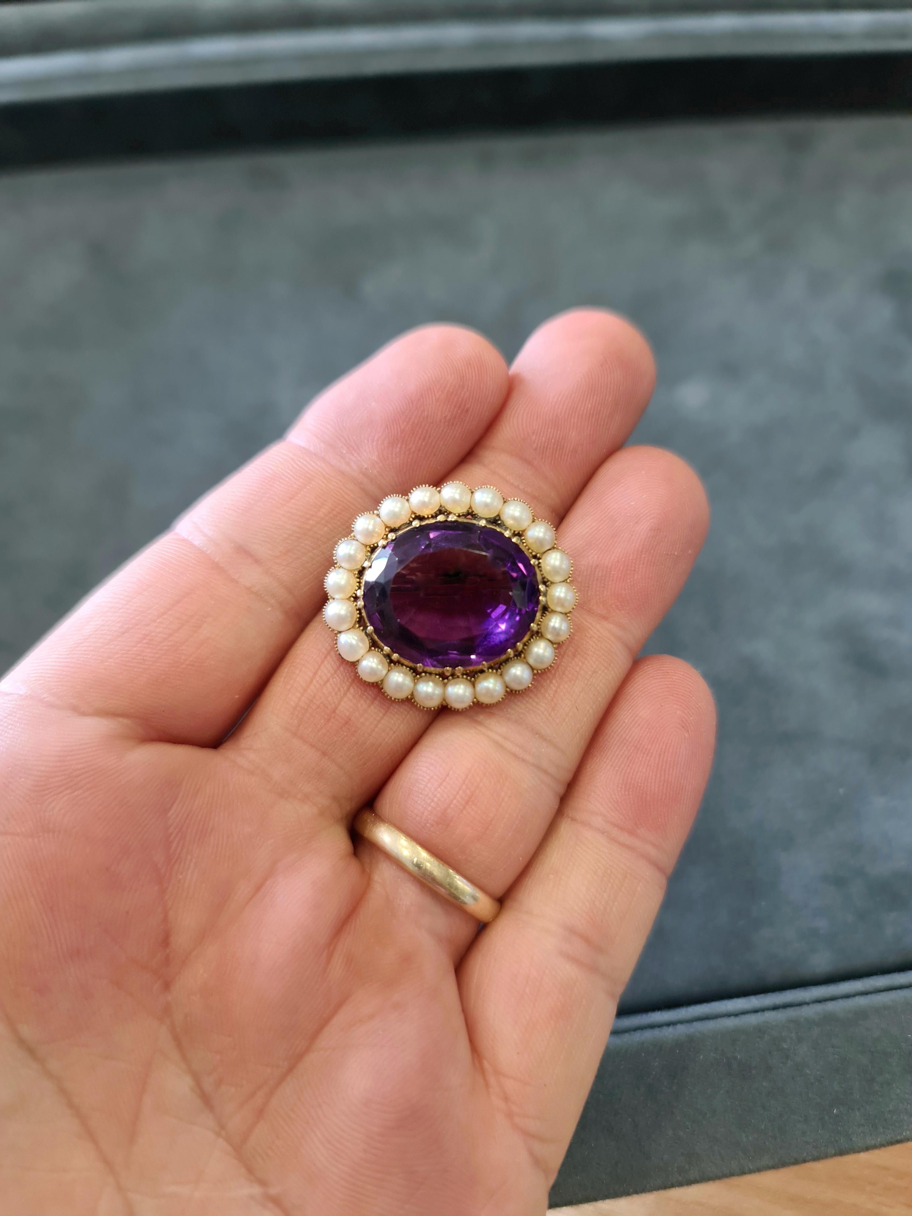 amethyst brooches