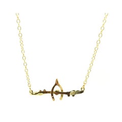 Antique Victorian Amethyst Wishbone 9ct Rose Gold Necklace