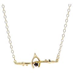 Antique Victorian Amethyst Wishbone 9ct Rose Gold Necklace