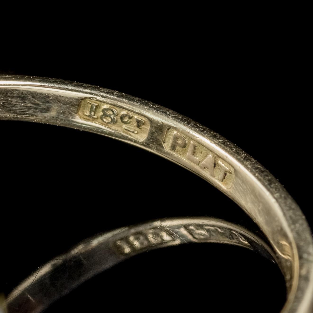 Antique Victorian Aquamarine Diamond Ring 18 Carat Gold Platinum, circa 1900 1
