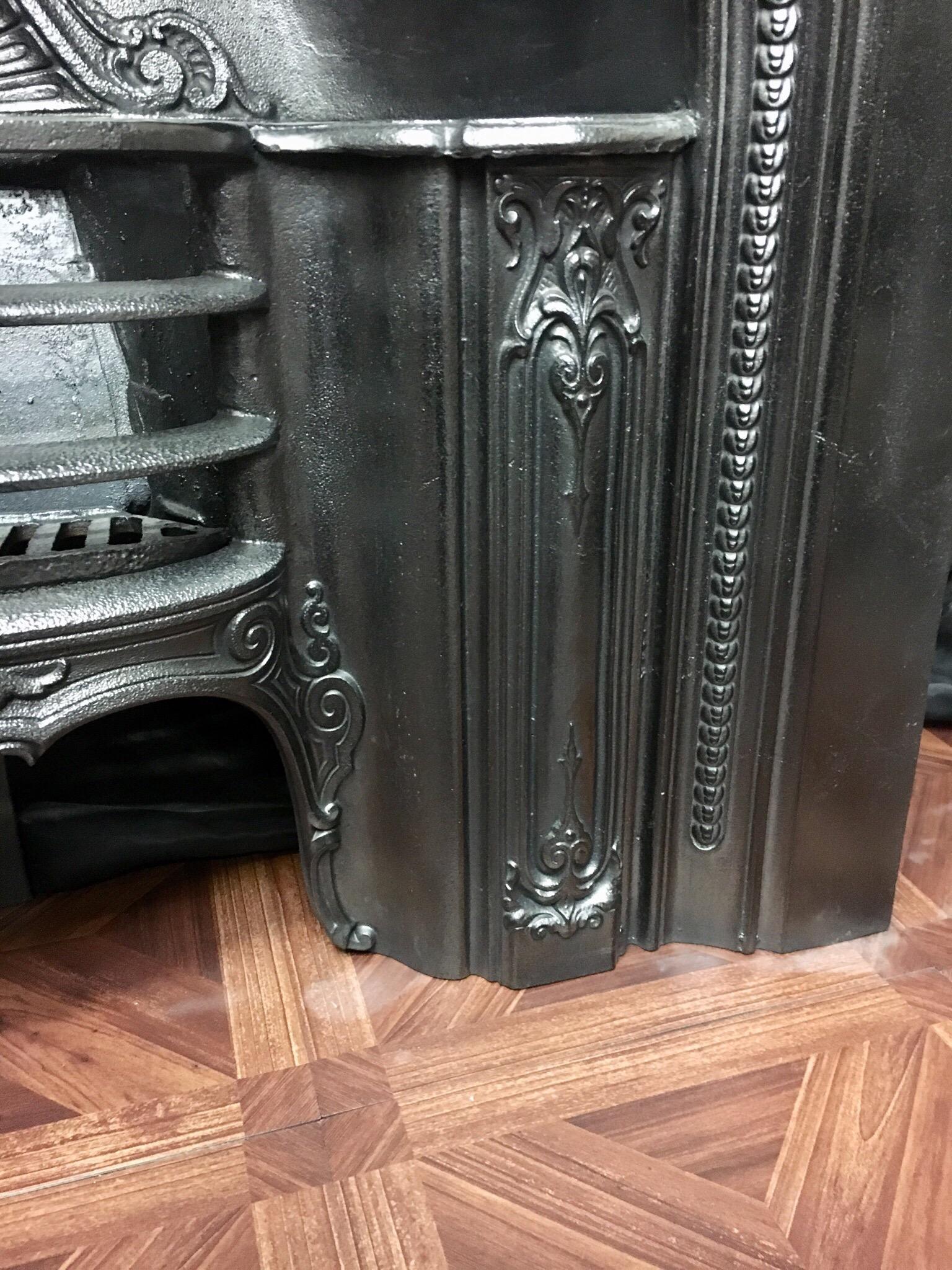 antique cast iron fireplace surround