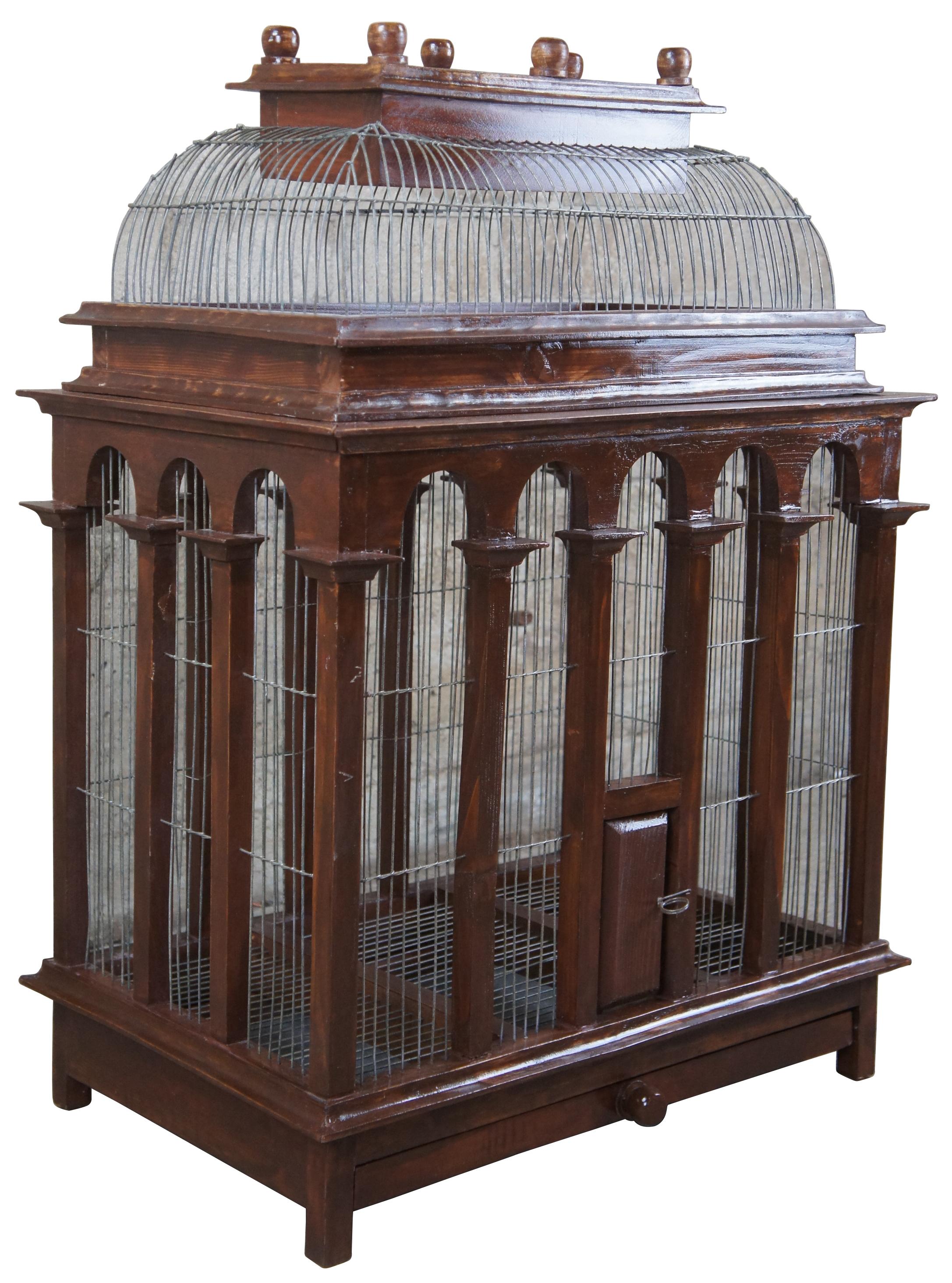 antique wooden bird cages