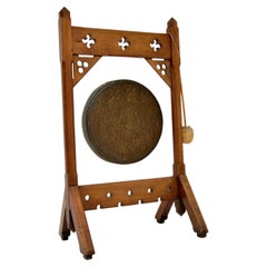 Antique Victorian Arts & Crafts Dinner Gong