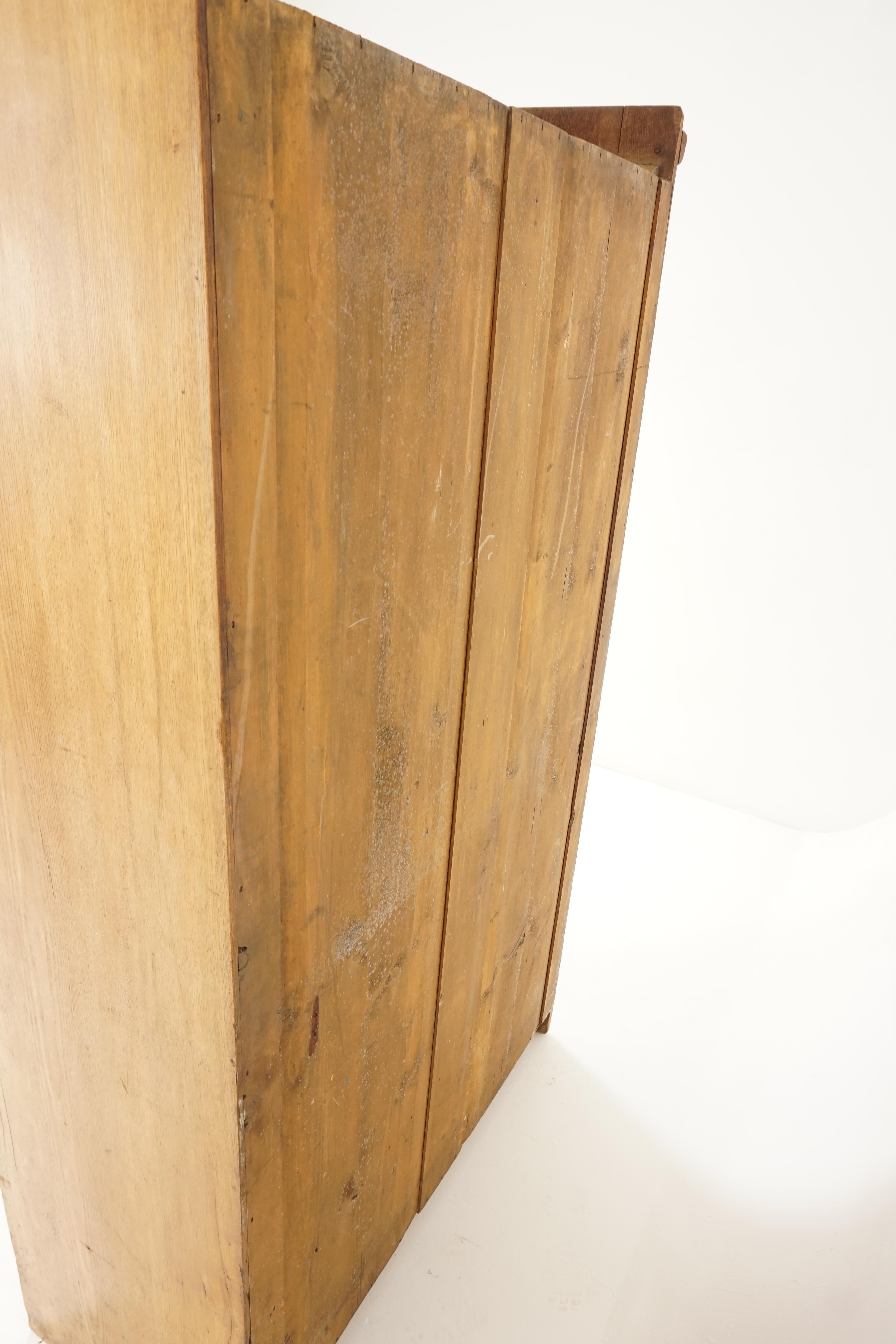 Antique Victorian Ash Armoire, Wardrobe, Closet, Scotland 1880, B2373 2