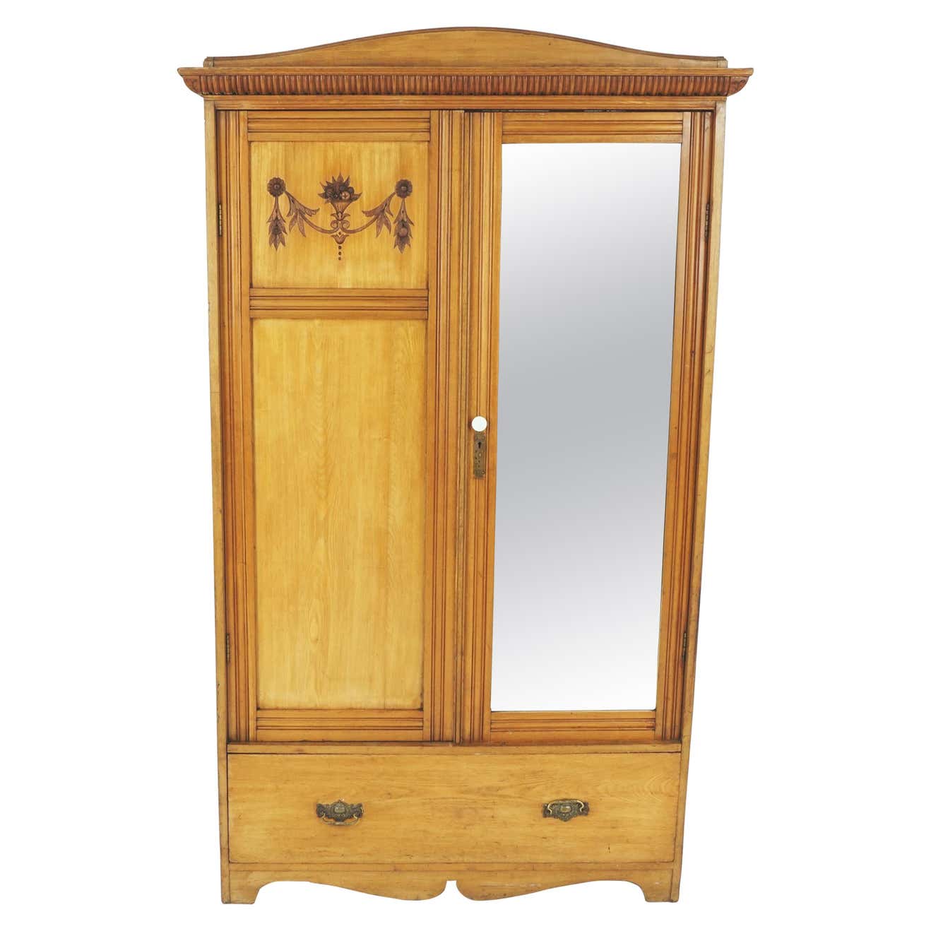 Antique Victorian Ash Armoire, Wardrobe, Closet, Scotland 1880, B2373 ...