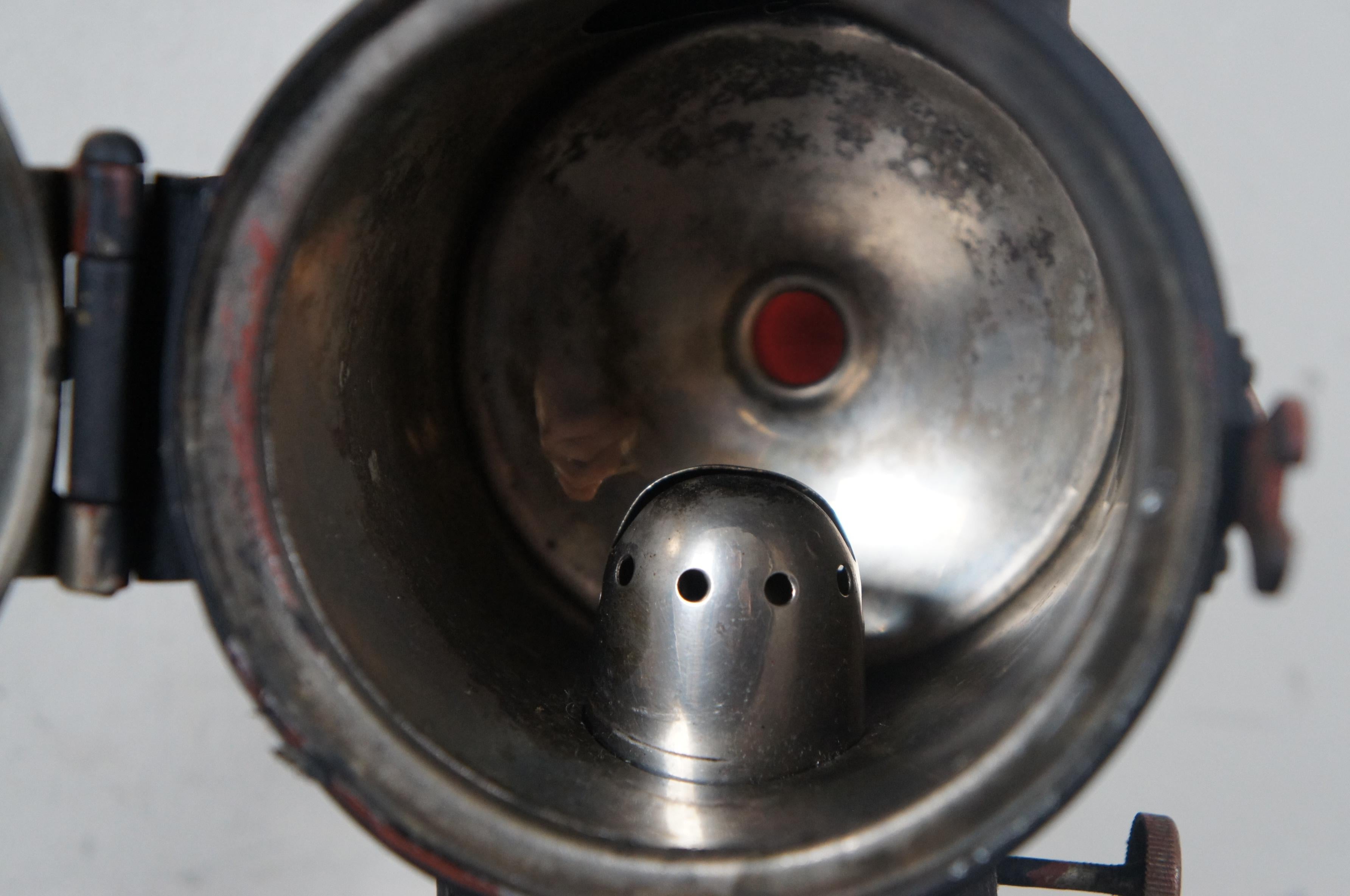 Antique Victorian Automobile Carriage Lantern Model T Headlight Oil Lamp Light 3