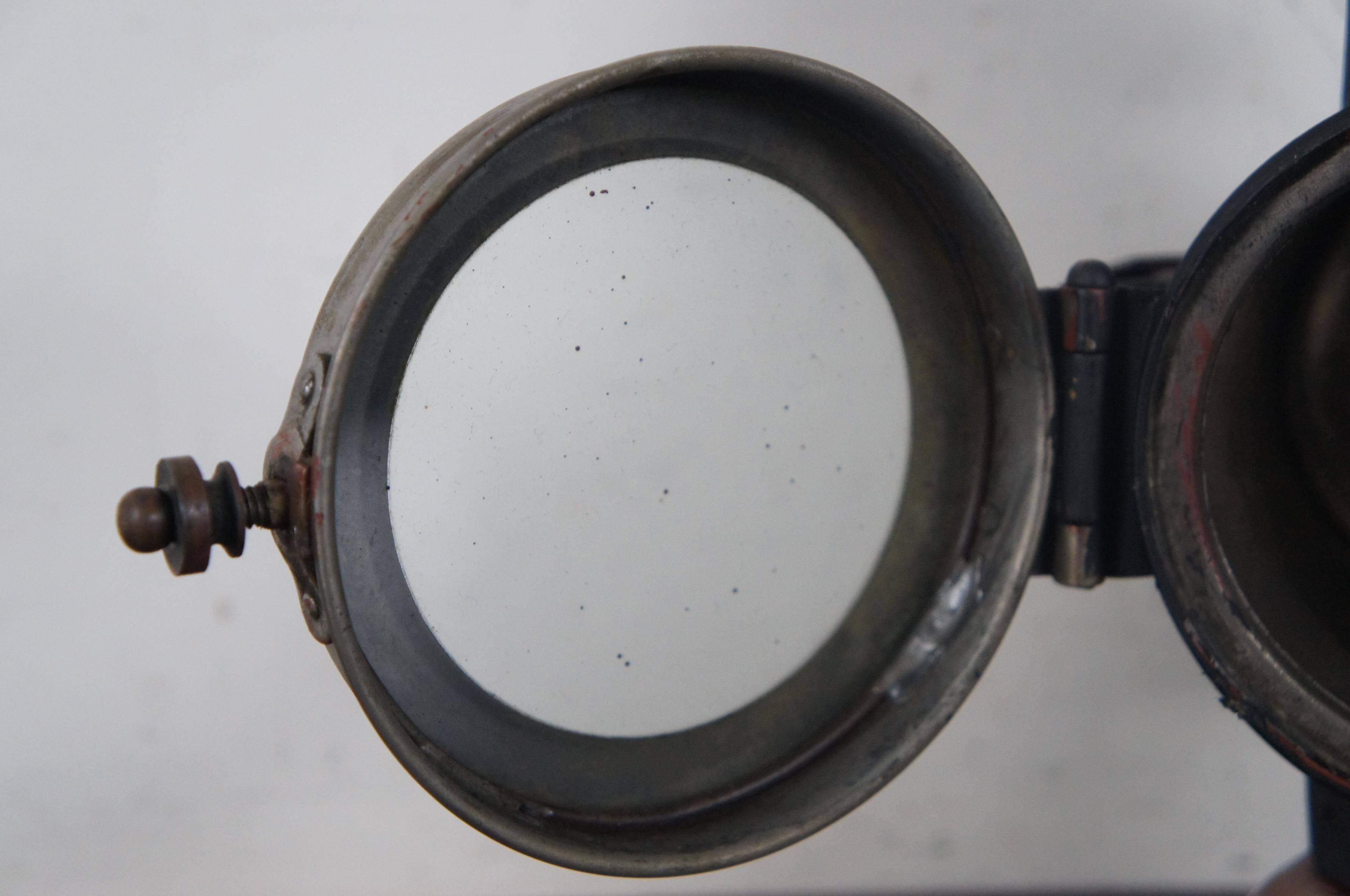 Antique Victorian Automobile Carriage Lantern Model T Headlight Oil Lamp Light 2