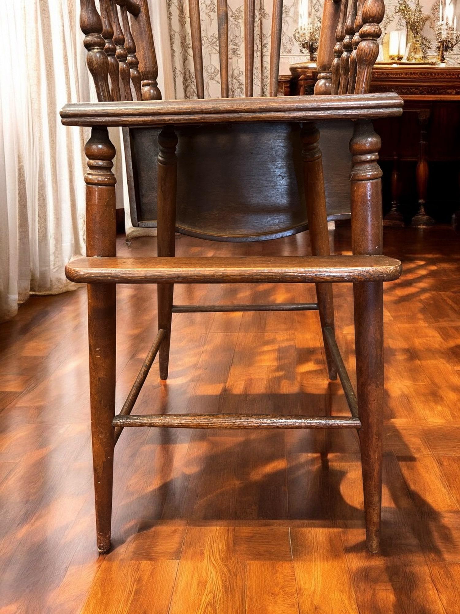 Antique Victorian Baby High Chair For Sale 5