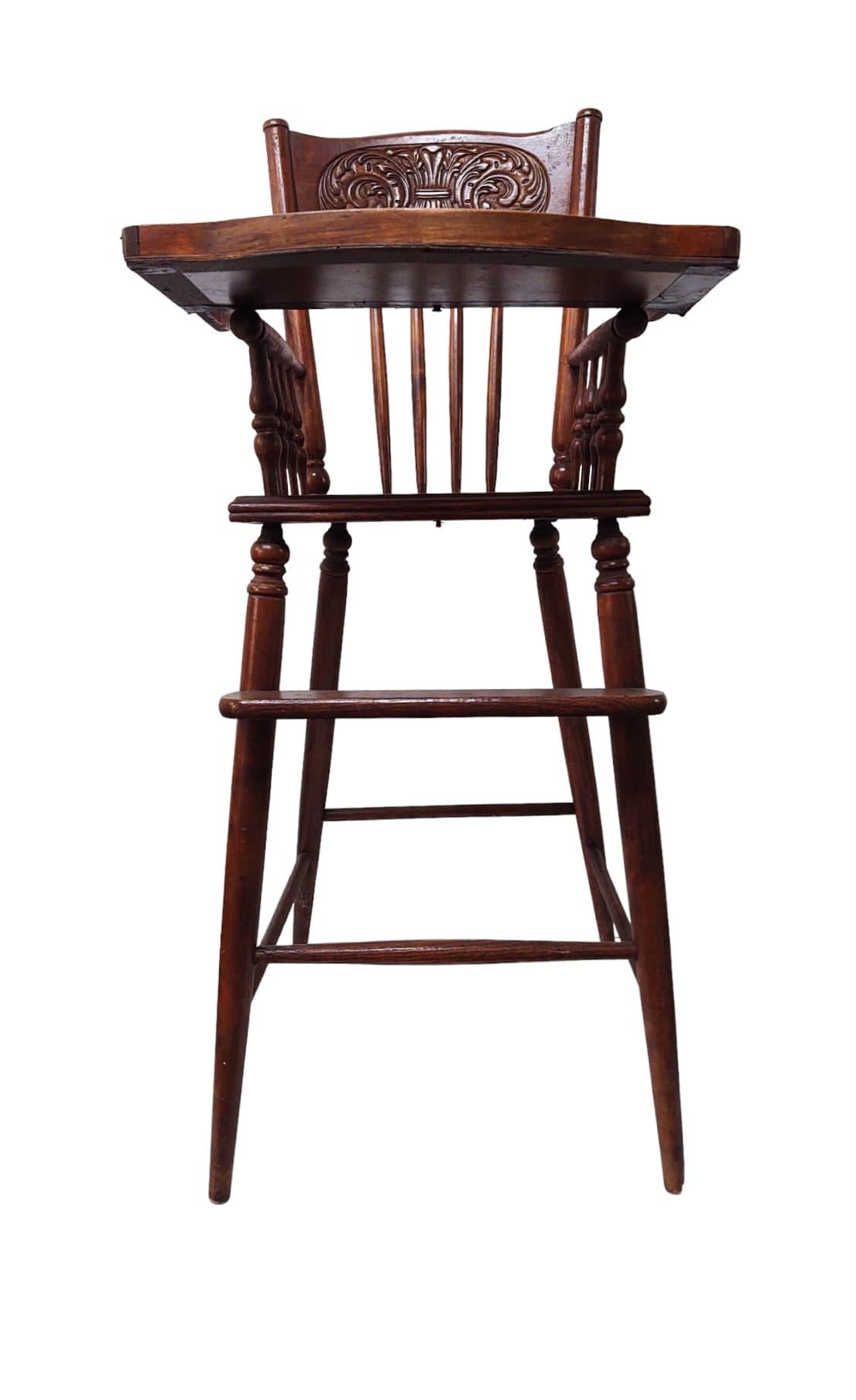 English Antique Victorian Baby High Chair For Sale