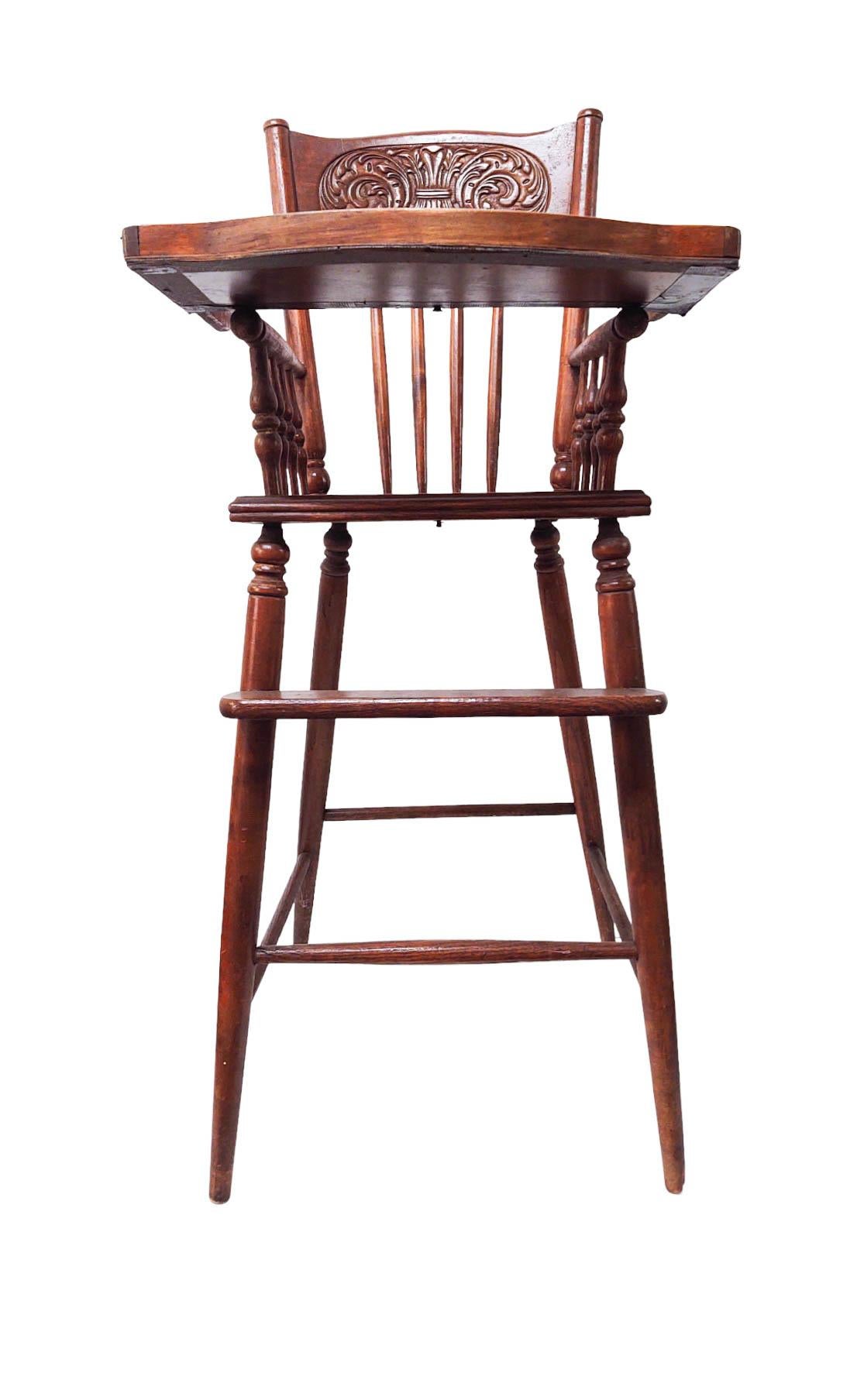 Antiker viktorianischer Baby-Hoher Stuhl (Englisch) im Angebot