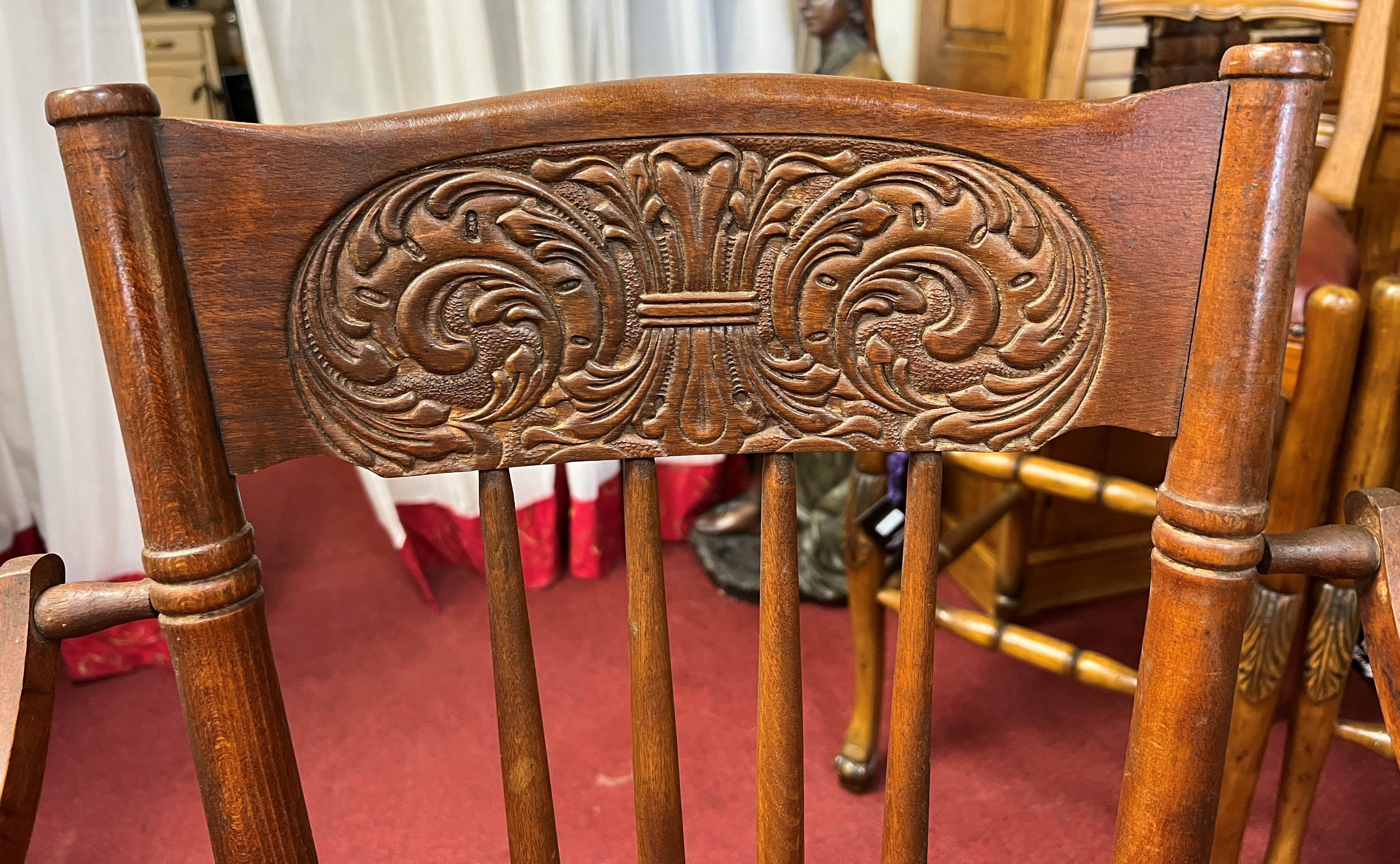 Antiker viktorianischer Baby-Hoher Stuhl (Holz) im Angebot
