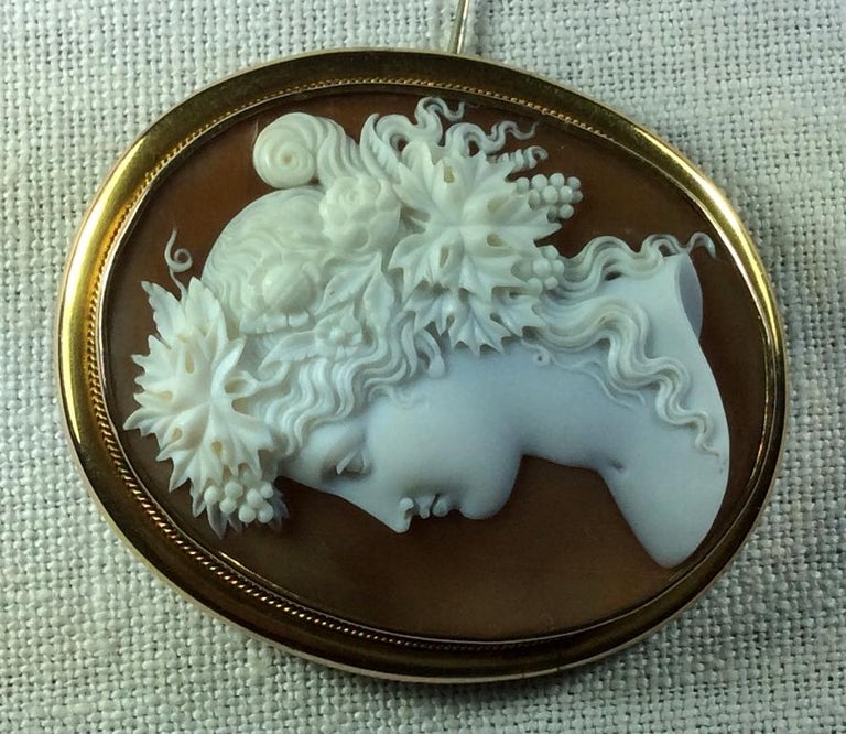 Antique Victorian Bacchante Shell Cameo Brooch at 1stDibs | antique ...